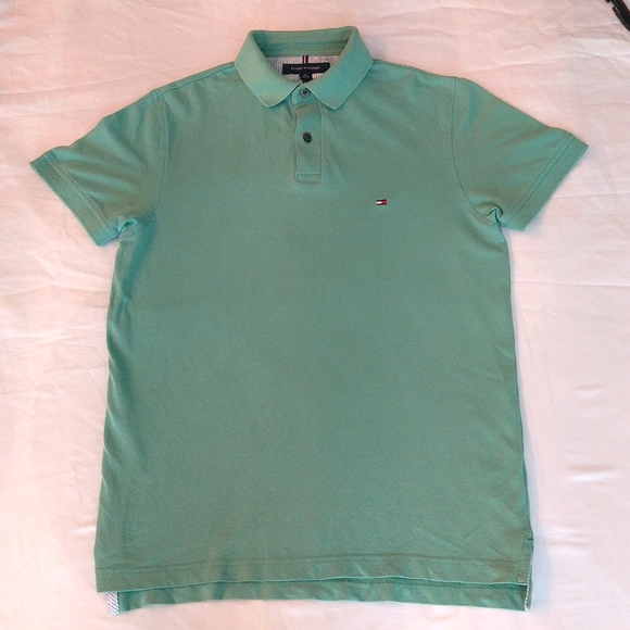 Tommy Hilfiger Regular Fit Stretch Polo Shirt Boys Size XS - Picture 1 of 6